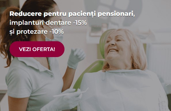 ofertă implanturi dinți protezare pensionari
